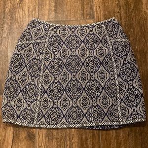 Alya size Small Mini Skirt Navy/Black/White